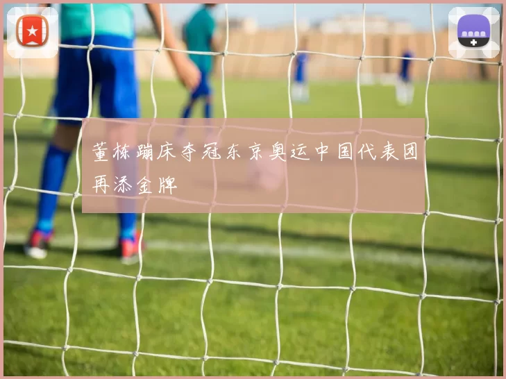 董栋蹦床夺冠东京奥运中国代表团再添金牌